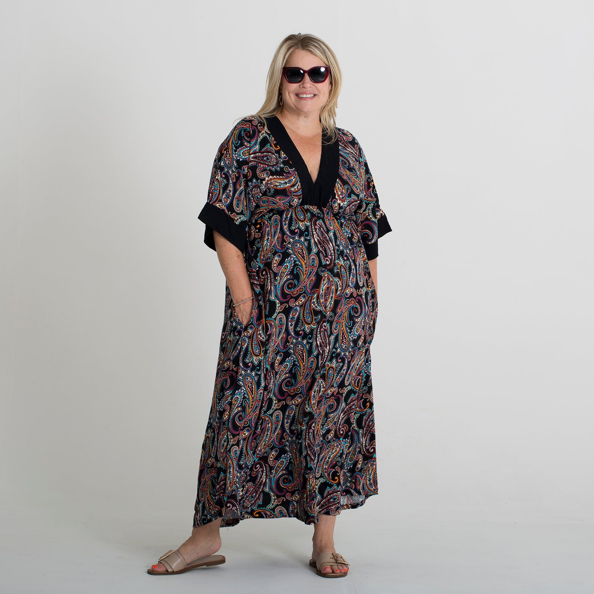 Sanremo Maxi Dress black paisley