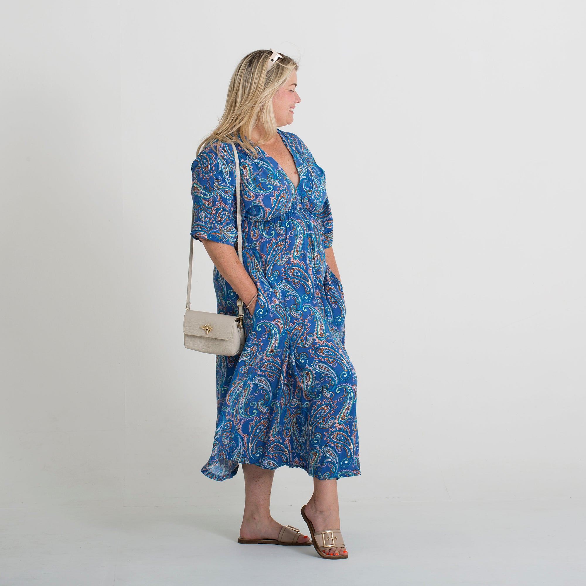 Sanremo Maxi Dress blue paisley