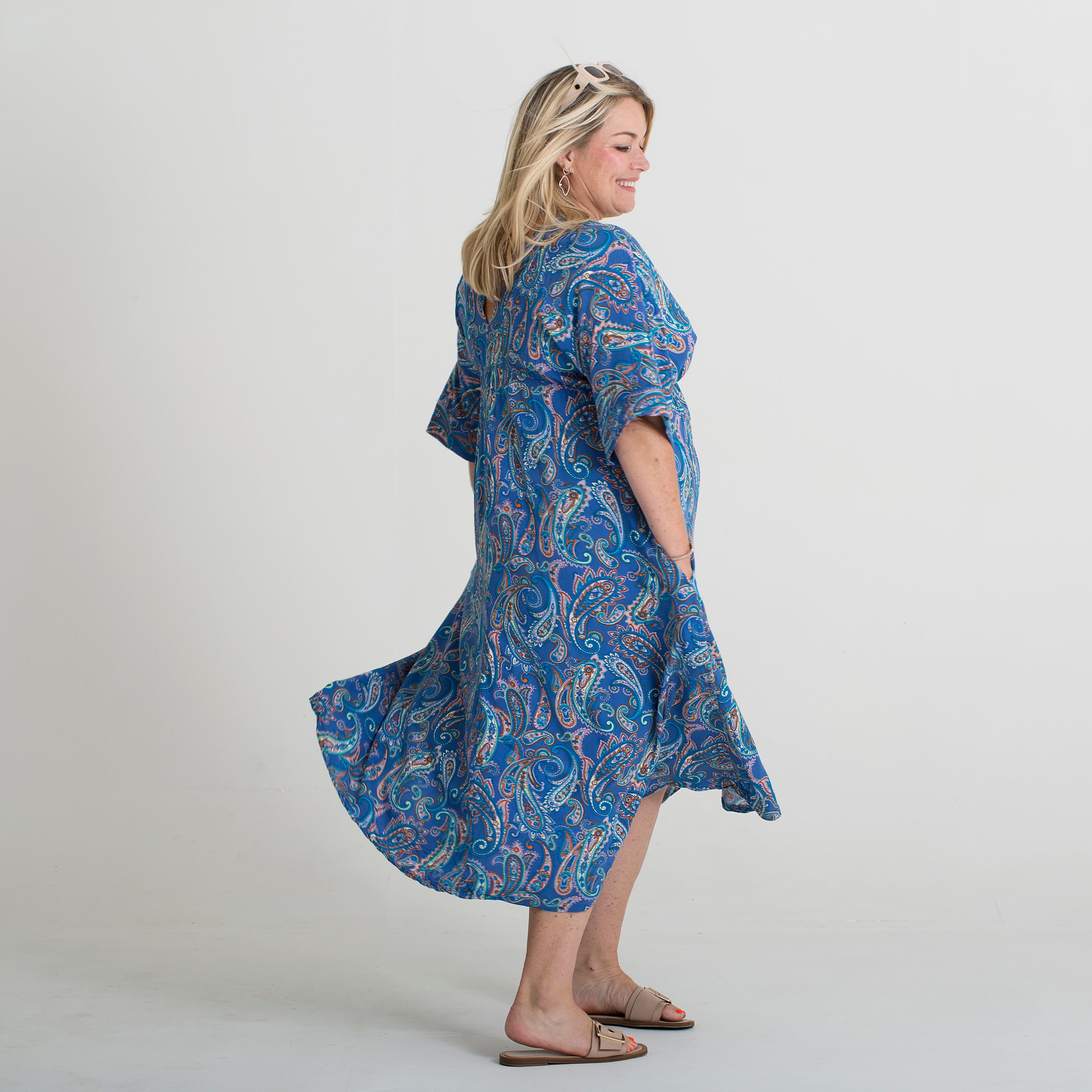 Sanremo Maxi Dress blue paisley