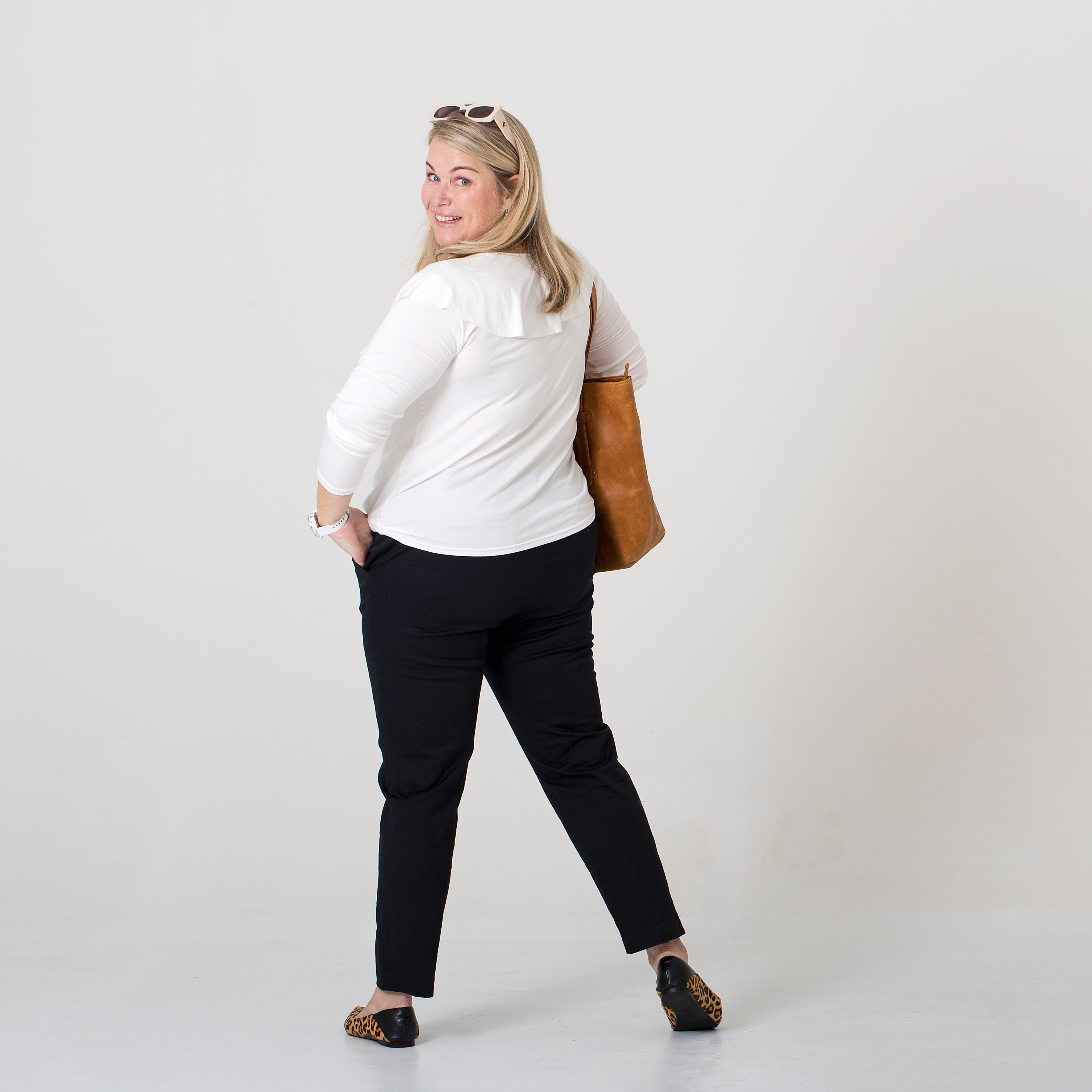 V-Neck Ruffle Top by Positano Lifestyle Boutique