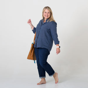 Ladies 100% Linen Shirts by Positano Lifestyle Boutique