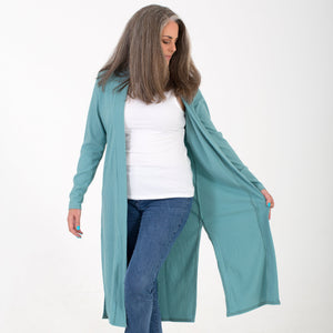 Positano Ribbed Longline Cardi