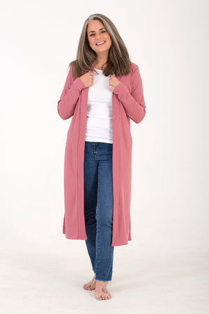 Positano Ribbed Longline Cardi