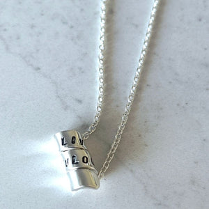 Secret Message Ribbon Pendant by Lynda Marion for Positano Lifestyle Boutique