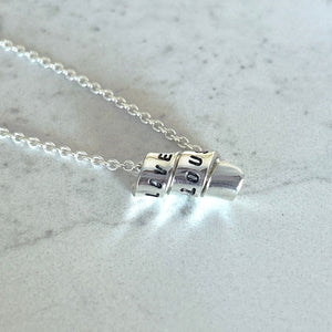 Secret Message Ribbon Pendant by Lynda Marion for Positano Lifestyle Boutique